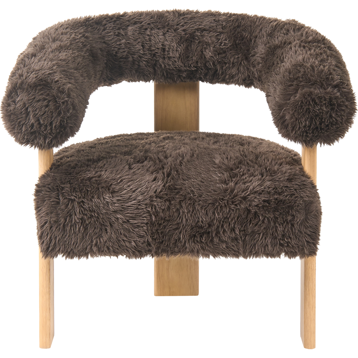 Sofa Set ILBRO Webpelz Dunkelbraun Hellbraun – Bild 6