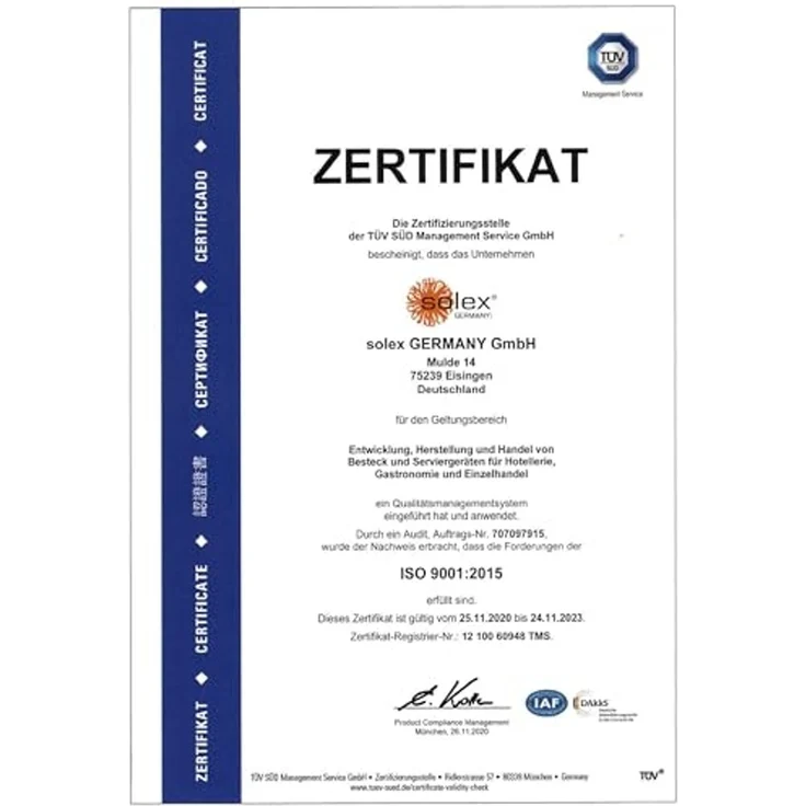 Solex Lena Vorlegeset1 Stück Serviergabel in Hammerschlagoptik aus Edelstahl – Bild 2