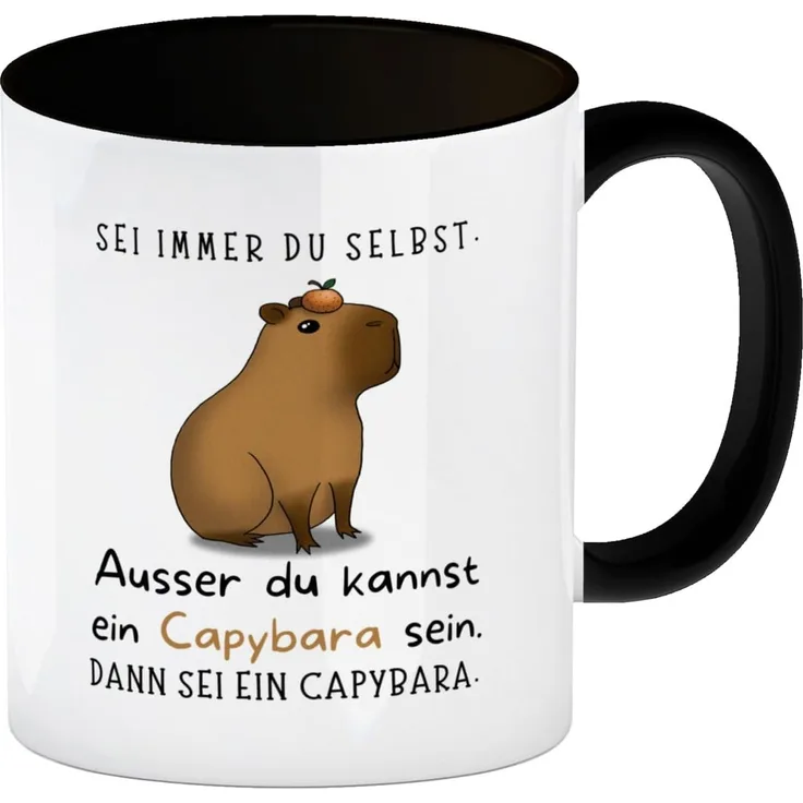 speecheese Tasse Sei immer du selbst ausser kannst ein Capybara sein Kaffeebecher in