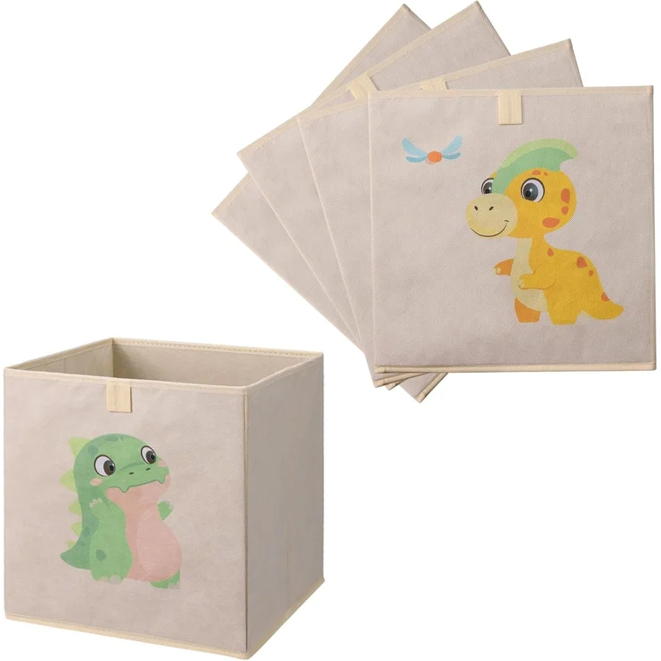 Navaris Aufbewahrungsbox Aufbewahrungsbox Kinderzimmer - 4er Set - 33 x 33cm Kinder Spielzeug (4 St) – Bild 2