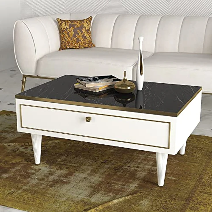 WELL HOME MOBILIARIO & DECORACIÓN Couchtisch für Wohnzimmer, 90x60x42,3 – Bild 6