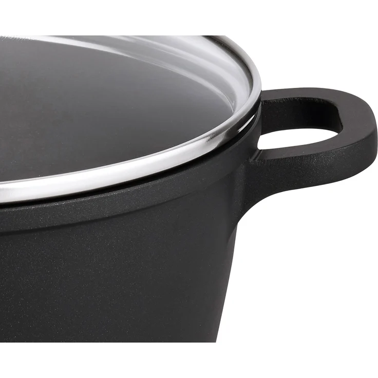 ELO 15220 ALUCAST Kochtopf Ø 20 cm mit Glasdeckel, 2,0 Liter, Aluguss, induktionsfähig / PFAS-frei – Bild 3