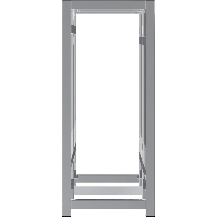 CLP Getränkekistenständer Stack aus Metall freistehend robust stabil,chrom 75x91x31 cm – Bild 5