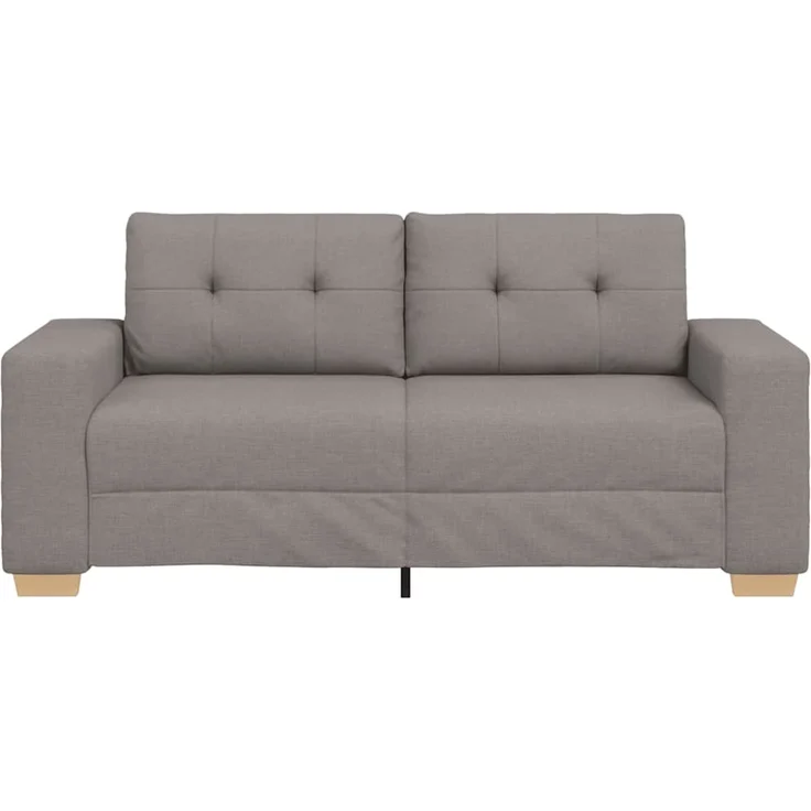 vidaXL Loveseat-Sofa Taupe 180x77x82 cm Stoff 4105084 – Bild 4