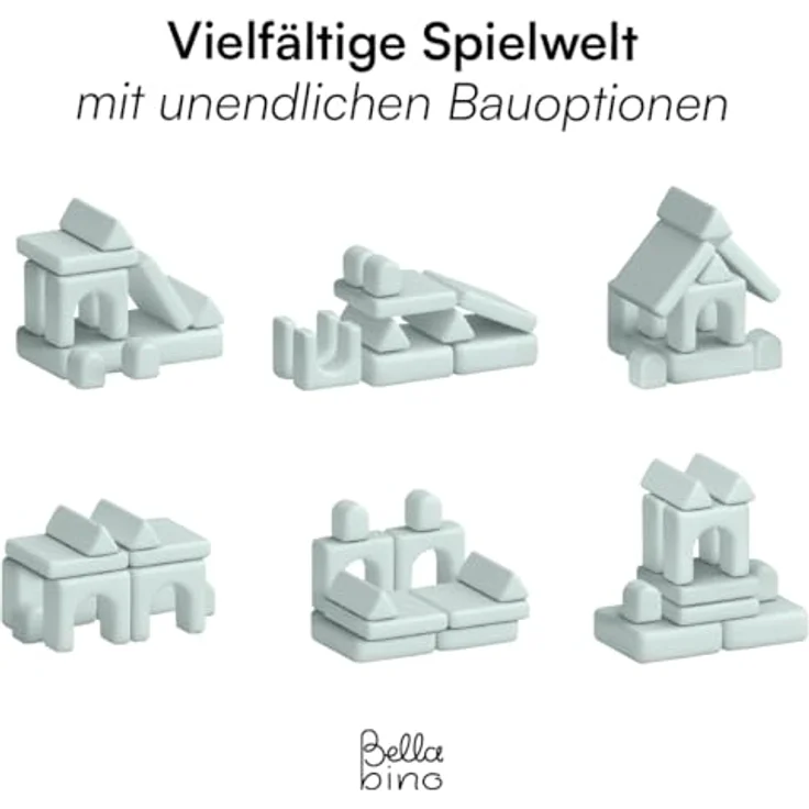 Bellabino 'Nile' Spielsofa mit Toren, 8-tlg, Cord, türkis, faltbare Kindercouch, abnehmbarer & waschbarer Bezug, Kindersofa aus Schaumstoff – Bild 4