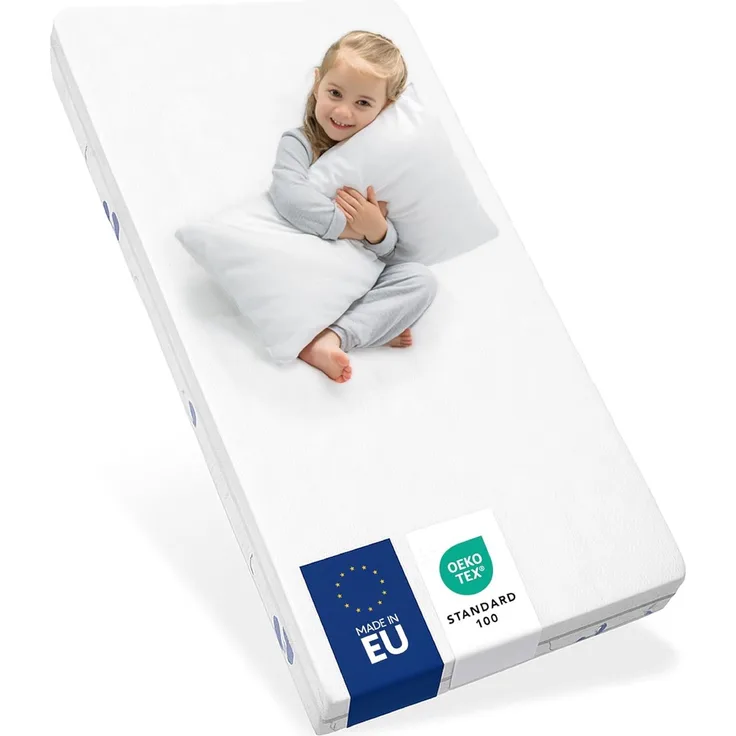 Sweety Fox - Babymatratze 70x140 - Made in Europa - Babybett und Kinderbett - Wendbar mit Sommer und Winterseite - Matratzenhöhe 11cm und Dichte von 25kg/m3