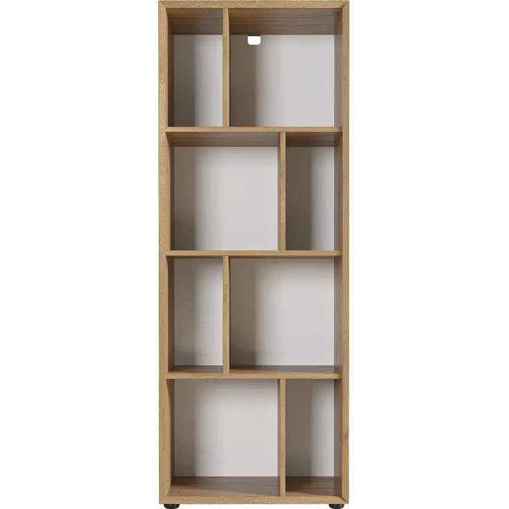 Germania Regal 2548-551 Coruna, in Eiche, mit asymmetrischen Fächern, 54 x 145 x 41 cm (BxHxT) – Bild 2