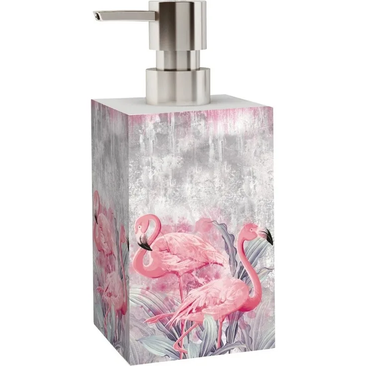 Sanilo Seifenspender Flamingo, modernes & stylisches Design, stabile Pumpe, hochwertig