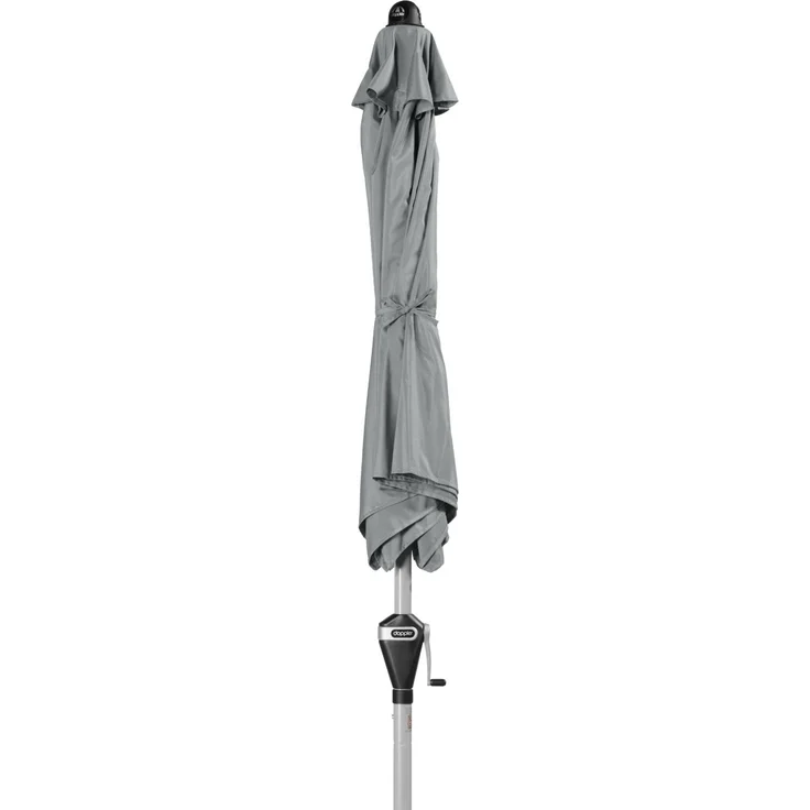 Doppler Sonnenschirm / Kurbelschirm "Active Auto Tilt 210 x 140" mit Höhenverstellung, hellgrau, 210 x 140 cm – Bild 5