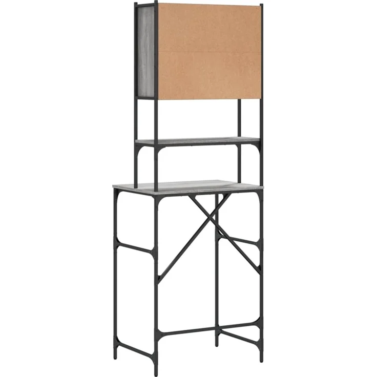 vidaXL Waschmaschinenschrank Grau Sonoma-Eiche 68x48,5x194 cm 838976 – Bild 9