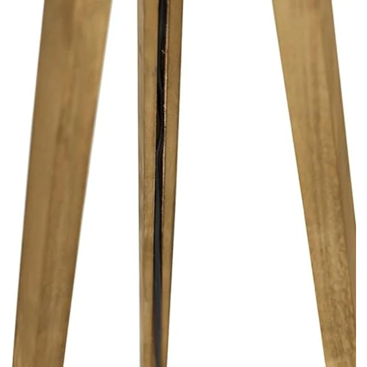 Qazqa Stehlampe Tripod_classic, ohne Leuchtmittel, E27, Weiß, Landhaus, Holz, 1-flammig – Bild 8