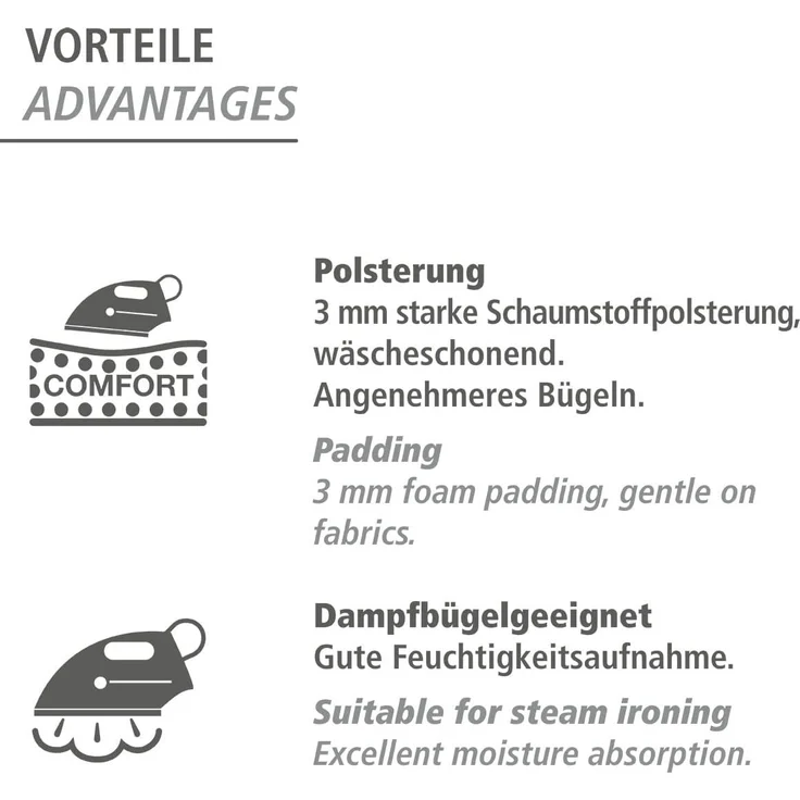Ärmelbrettbezug Mod. Basic Pro Ersatzbezug für Ärmelbügelbrett – Bild 5