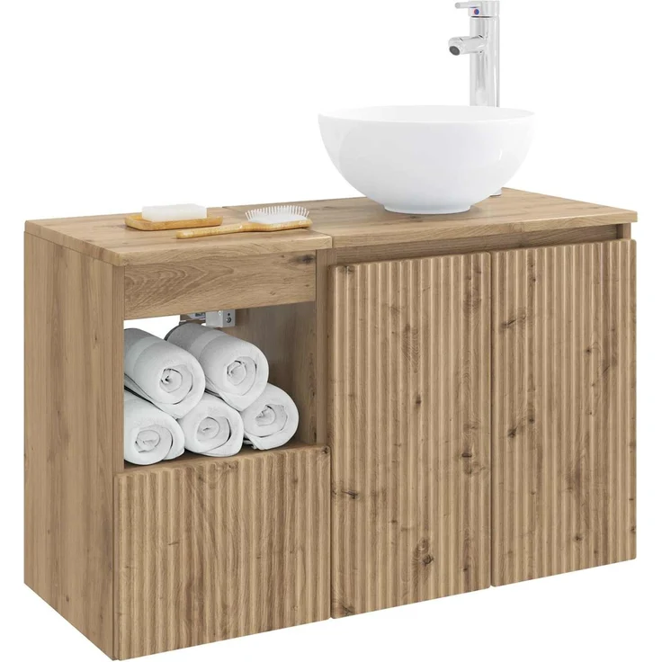 vidaXL Badezimmerschrank-Set 2 stk. Artisan-Eiche 79,5 x 41 x 80 cm 3404043 – Bild 3