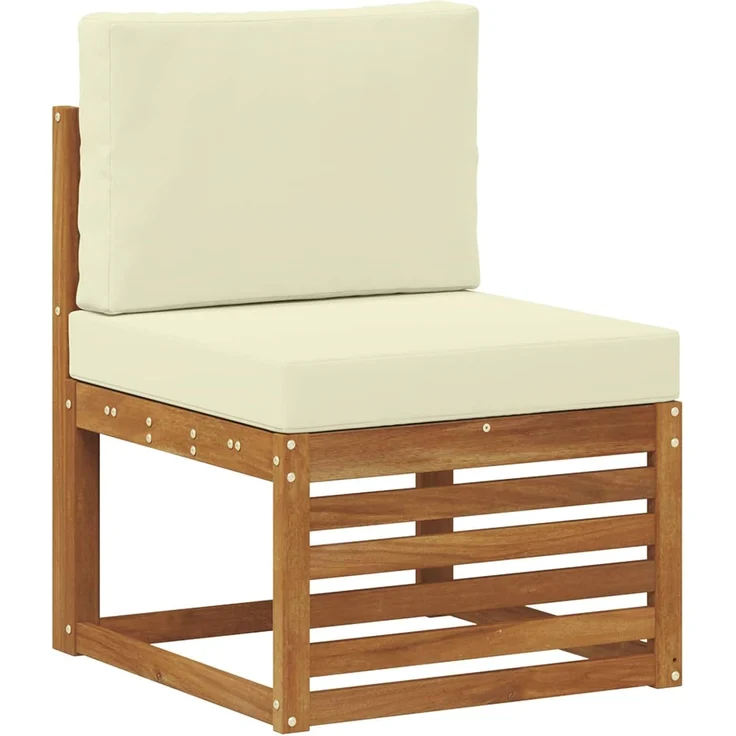 vidaXL Outdoor-Sofagarnitur 6 stk. 6-Sitzer Natur und Creme 3384691 – Bild 8
