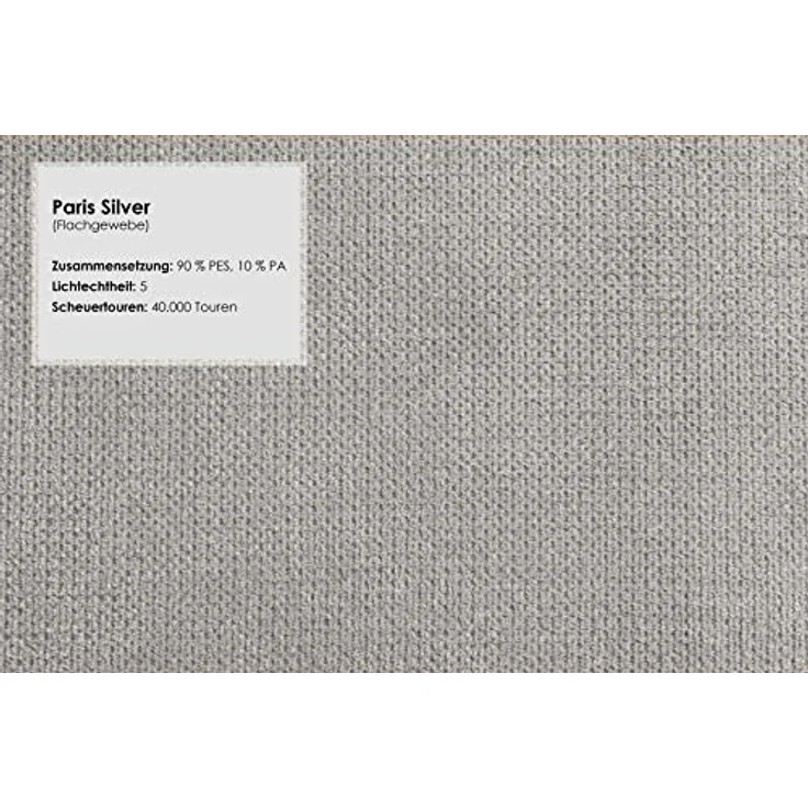 CAVADORE 2,5-Sitzer Sofa Lotta / Skandinavische 2,5er-Couch mit Federkern, Kopfstütze und Holzfüßen / 183 x 88 x 88 / Webstoff, Hellgrau – Bild 7