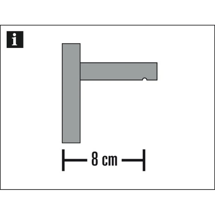 Gardinia Wandträger Luxor Stahl-gebürstet – Bild 2
