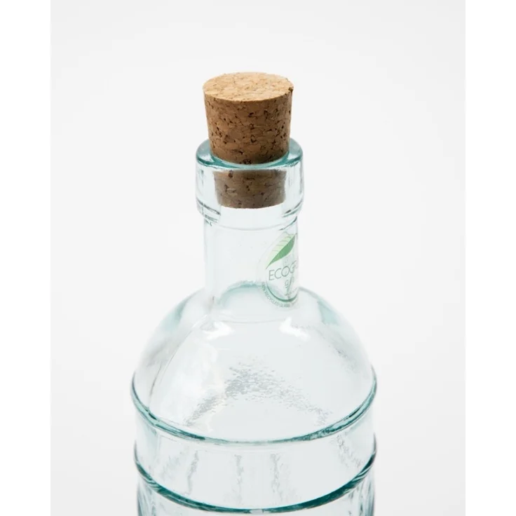 Ecogreen Flasche 500ml mit Kork Verschluss Decor Wein – Bild 2