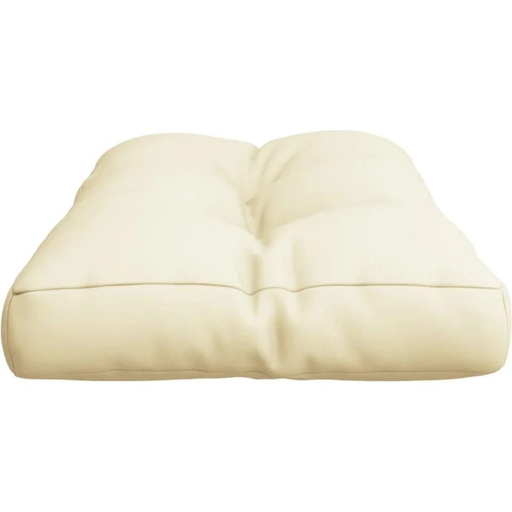 vidaXL Palettenkissen Creme 70 x 40 x 12 cm Stoff – Bild 5