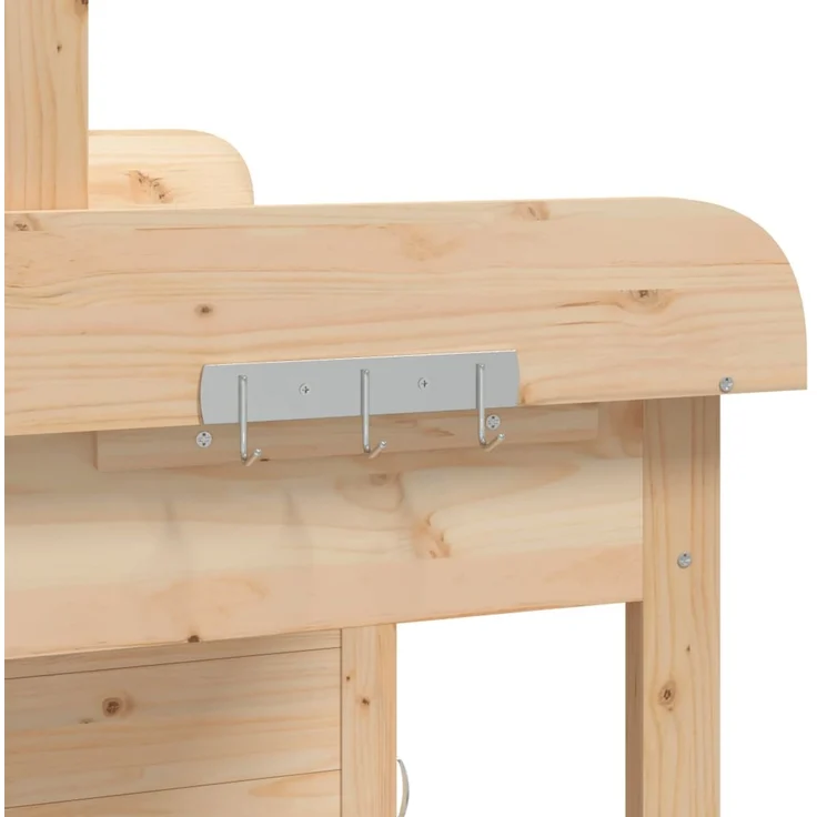 vidaXL Pflanztisch mit Schrank 110,5x45x124,5 cm Massivholz Tanne 156343 – Bild 10