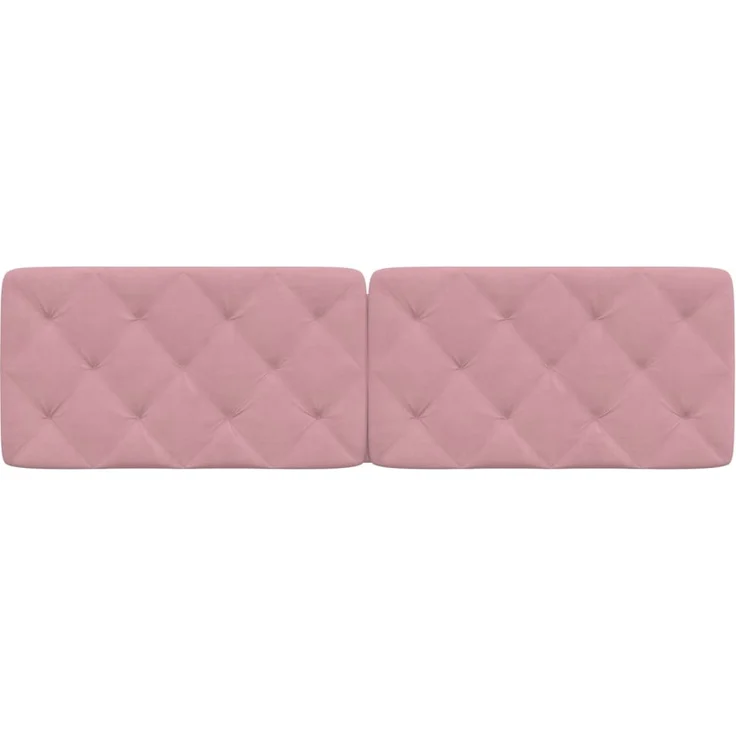 vidaXL Kopfteil-Kissen Rosa 180 cm Samt 374744 – Bild 5