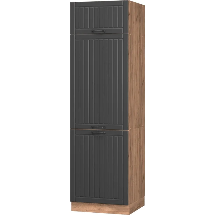 Kühlumbauschrank Fame-Line Dunkelgrau 60 cm Vicco – Bild 1