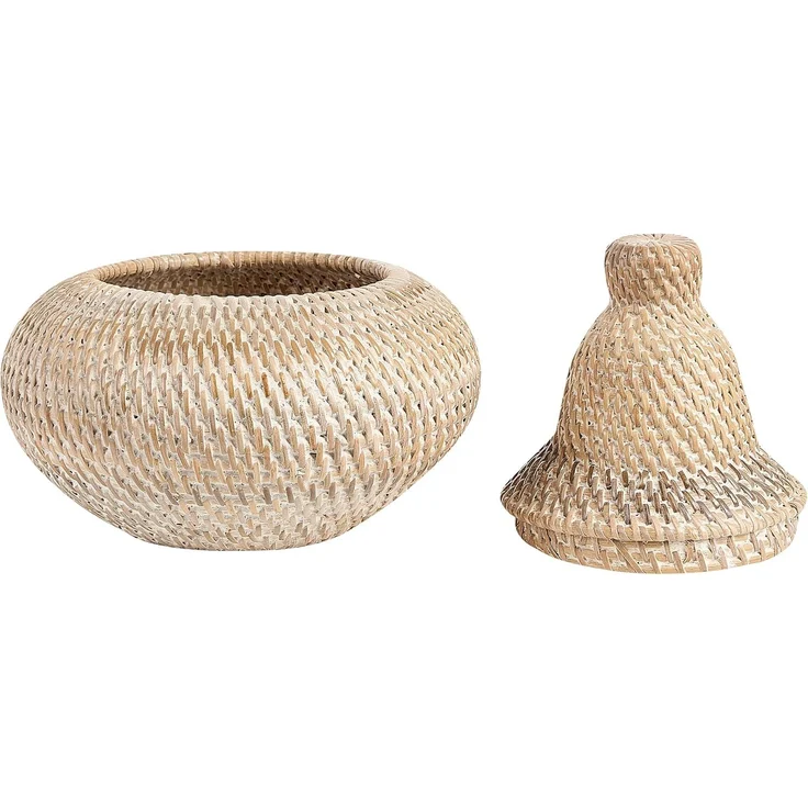 Aufbewahrungskorb BILA Rattan Naturfarben – Bild 4