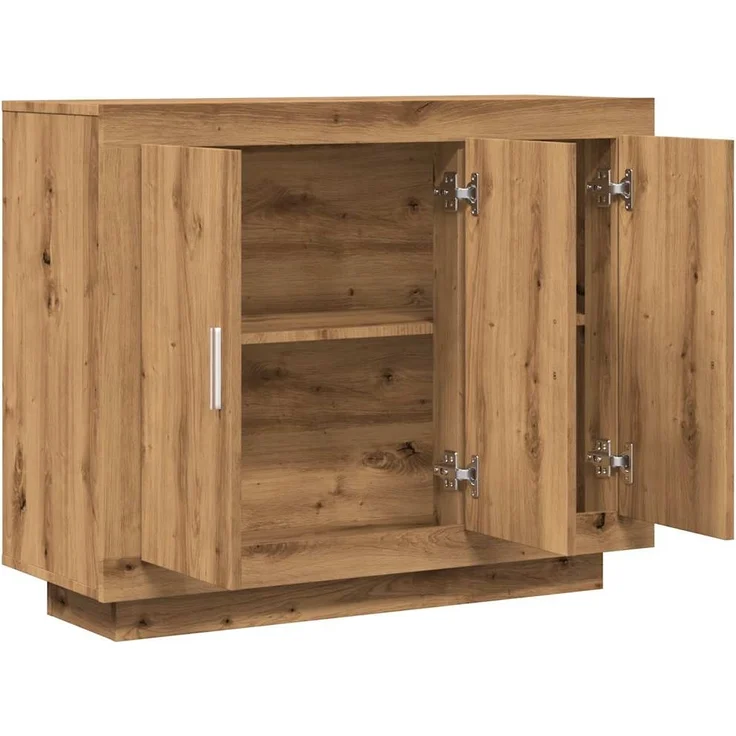 vidaXL Sideboard Artisan-Eiche 92x35x75 cm Holzwerkstoff 856865 – Bild 6