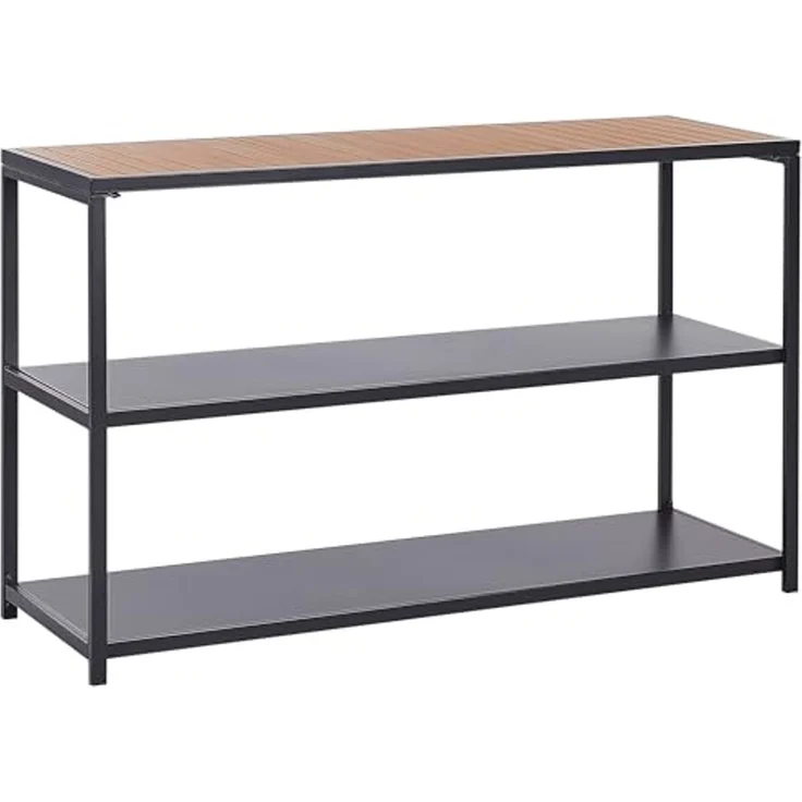 Outdoor-Kücheninsel AVETRANA Schwarz Metall – Bild 1