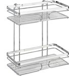 WENKO PREMIUM Duschablage, Chrom, 2 Etagen, Edelstahl rostfrei