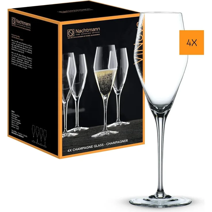 Nachtmann ViNova Champagnerglas 280 ml 4er Set