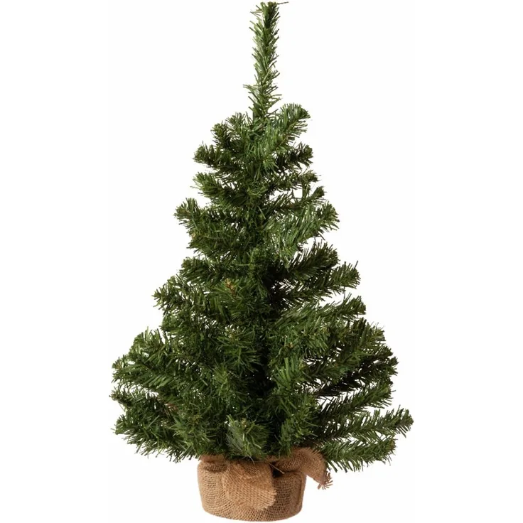 Everlands Weihnachtsdekoration Mini-Tannenbaum mit Schmuck, Kunststoff grün, 35 x 60 cm