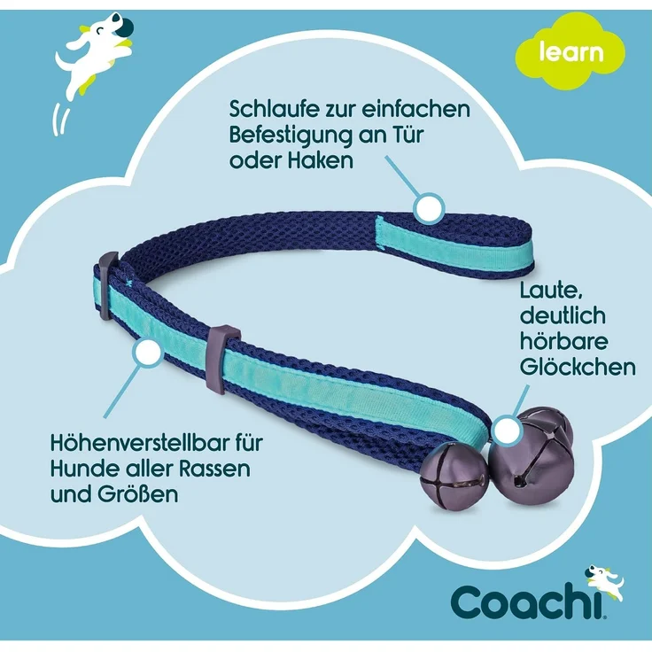 Coachi Glocken für Toilettentraining dunkelblau/hellblau, 90 x 2,5 cm – Bild 3