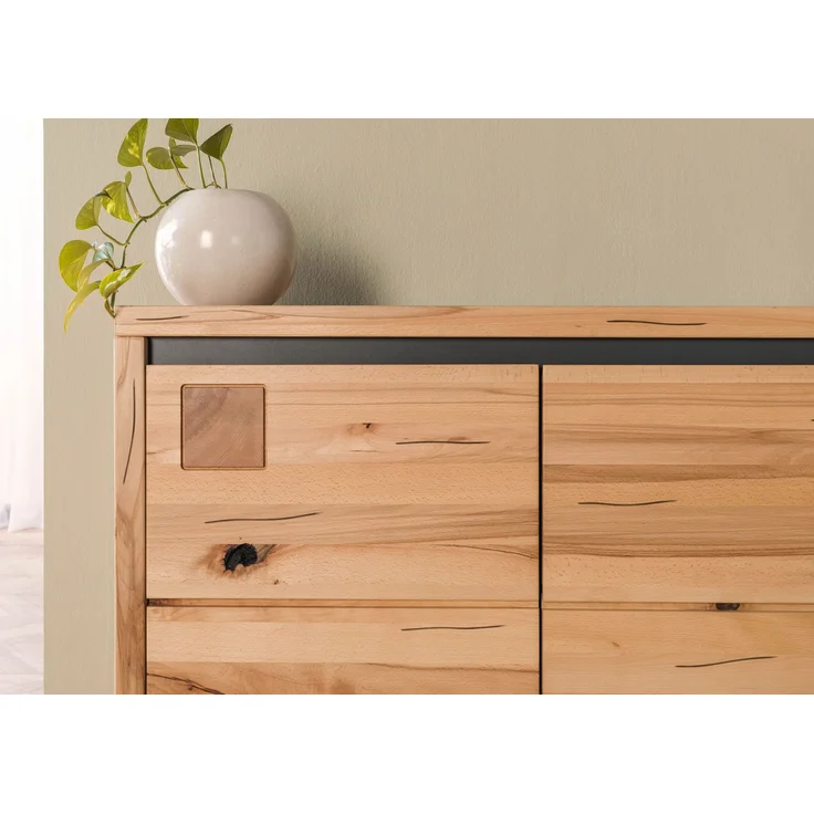 Sideboard Kernbuche 210x45x85 natur geölt VILLANDERS #152 – Bild 6