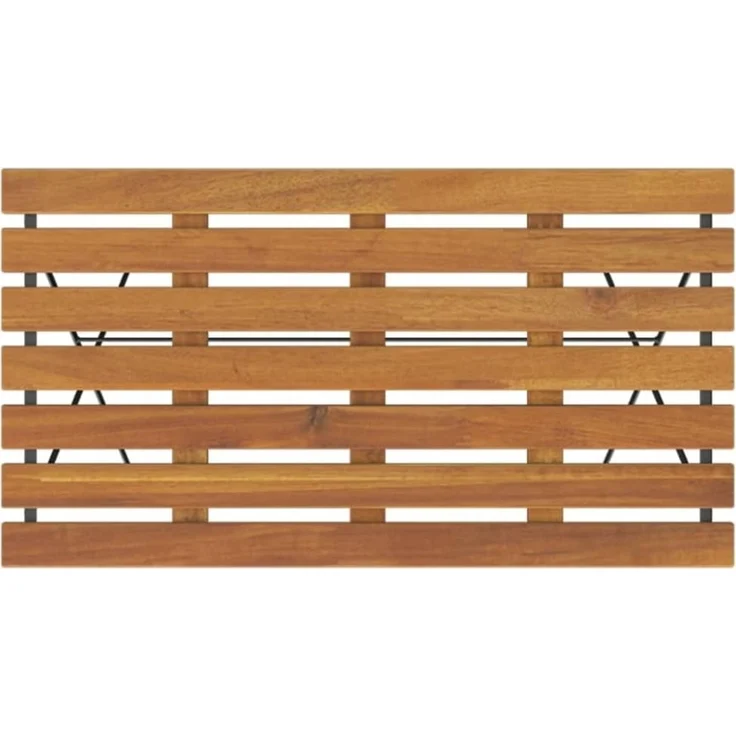 vidaXL 5-tlg. Bistro-Set Klappbar Massivholz Akazie und Stahl 3152098 – Bild 3