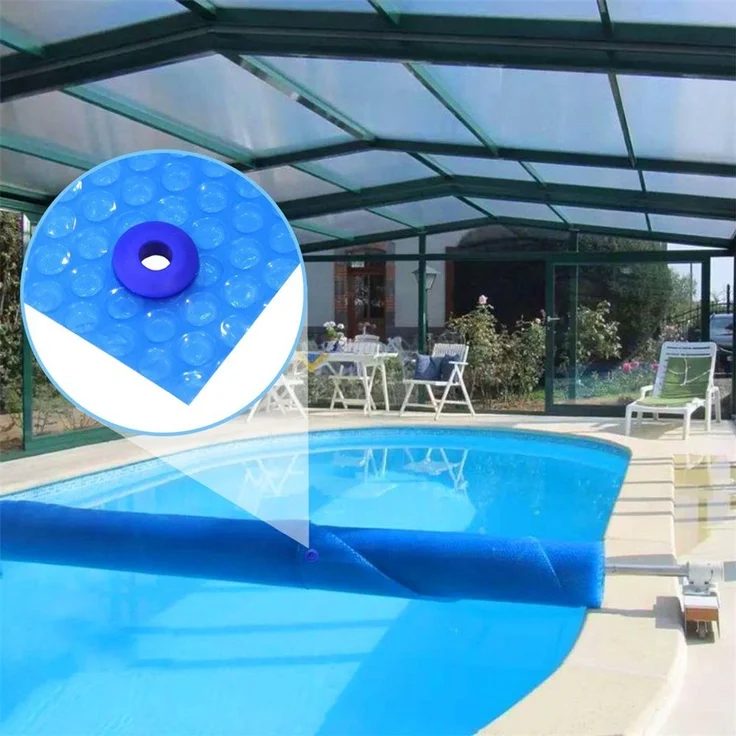 Solarfolie Solarplane Solarheizung Abdeckplane Poolheizung Blau 800x500cm – Bild 7