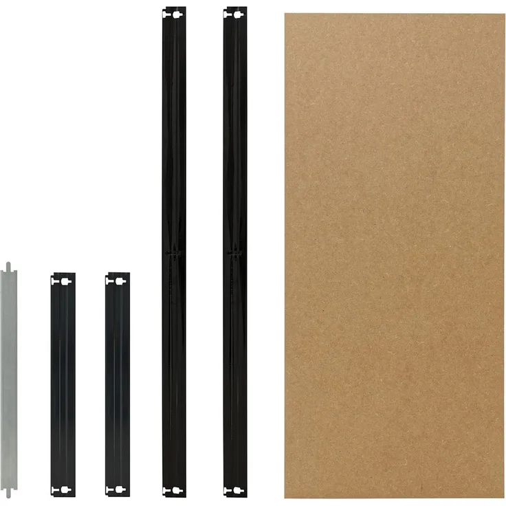 shelfplaza BLACK 110x23 cm Fachboden-Set in schwarz für BLACK Schwerlastregale mit 175 kg Traglast pro Boden