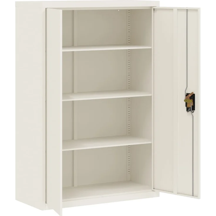 vidaXL Aktenschrank Weiß 90x40x180 cm Stahl 3188313 – Bild 8