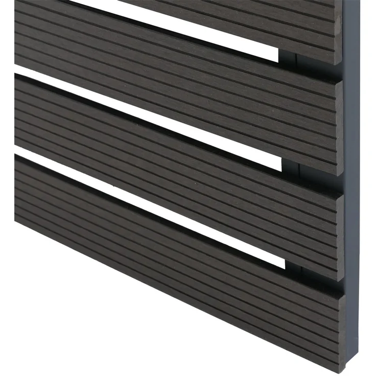 XL Mähroboter-Garage mit Pflanzkasten HWC-Q70, Dach Unterstand für Rasenmäher, WPC Metall 47x72x89cm ~ anthrazit – Bild 6
