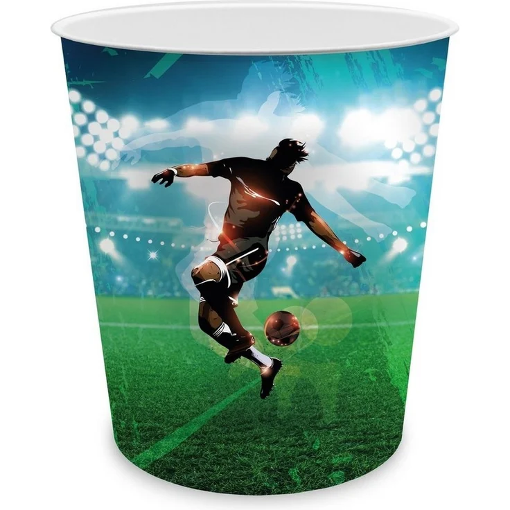 itenga Papierkorb itenga Papierkorb für Kinder - Motiv Fußballer - ca. 11 Liter – Bild 4