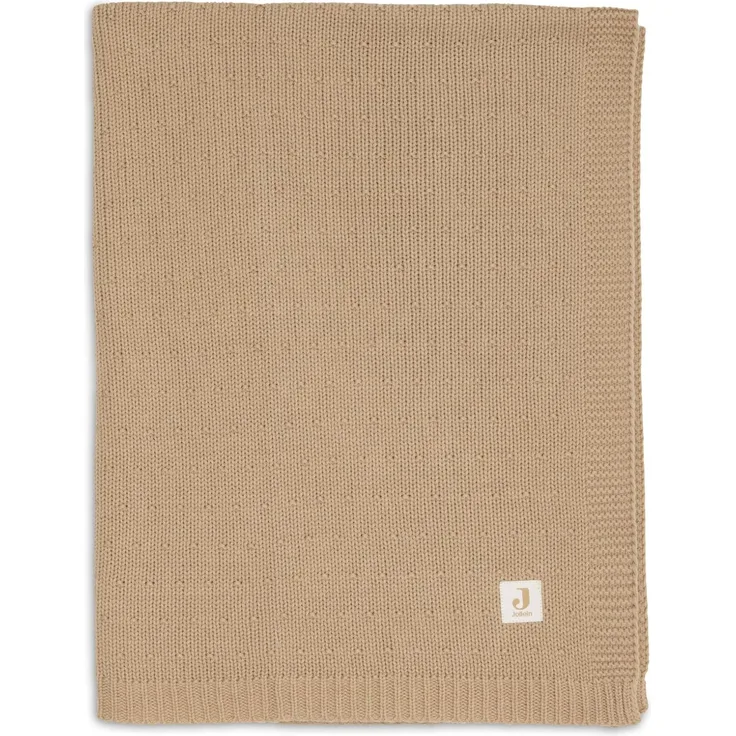 Jollein Babydecke - 75x100 cm - 1.0 TOG - Baumwollmischung - Für Babywiege & Kinderwagen - Oeko-Tex Zertifiziert - Sprinkle Knit - Hazel