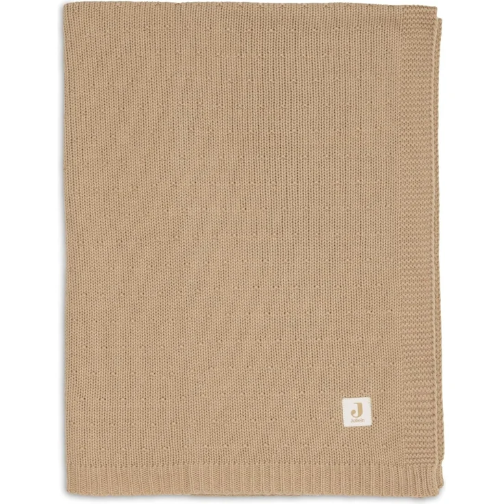 Jollein Babydecke - 75x100 cm - 1.0 TOG - Baumwollmischung - Für Babywiege & Kinderwagen - Oeko-Tex Zertifiziert - Sprinkle Knit - Hazel