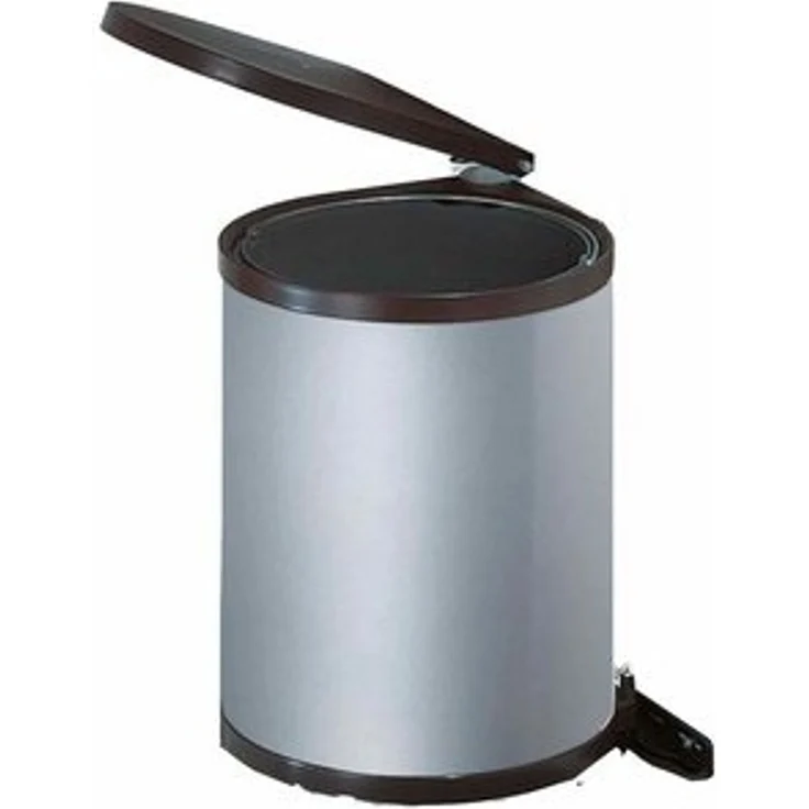 WESCO 010212-11 Abfalleimer 13 Liter RONDO 2 ab 40 cm Schrankbreite, silberfarbig – Bild 6