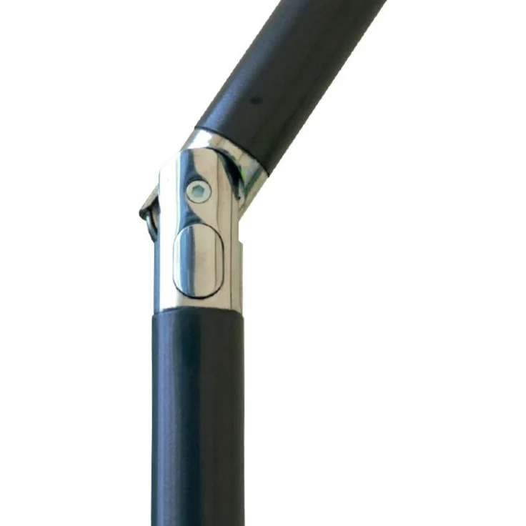 Primaster Balkonschirm Florenz UV-Schutz 80 Neigefunktion Gartenschirm Alu beige – Bild 4