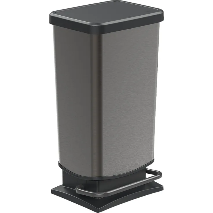 Rotho 'Paso' Treteimer, Kunststoff, 40 Liter, Graphit