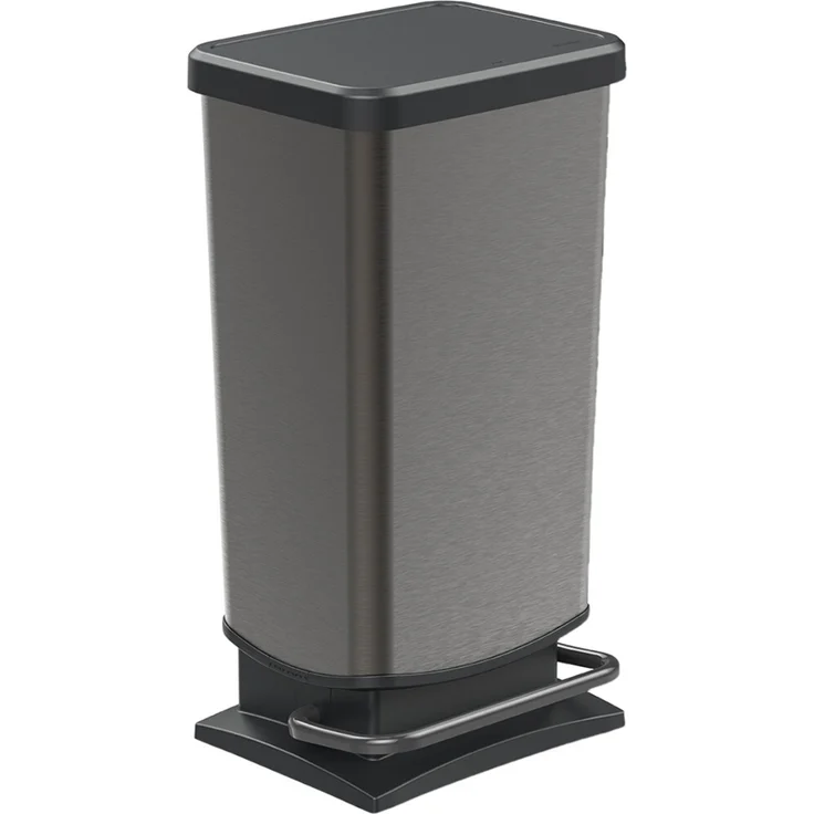 Rotho 'Paso' Treteimer, Kunststoff, 40 Liter, Graphit – Bild 1