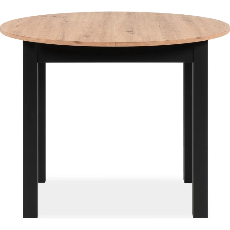 Esstisch >Coburg< in Artisan Oak / schwarz - 100x76x100cm (BxHxT) – Bild 1