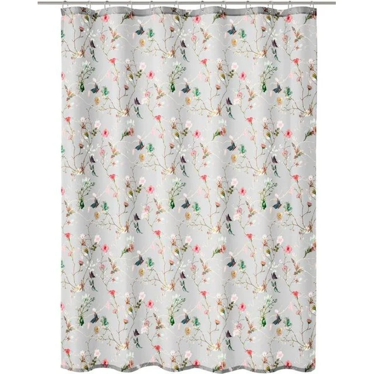 Kleine Wolke Duschvorhang Flores Breite 180 cm, mit beschwertem Saum und Vorhangringen – Bild 4