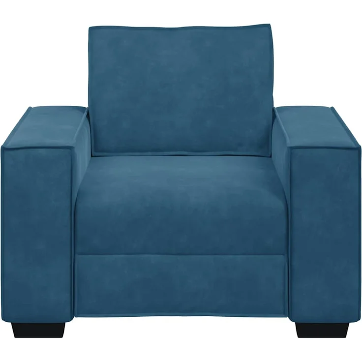 vidaXL Sessel Blau 100x78x84 cm Samt 4105009 – Bild 3