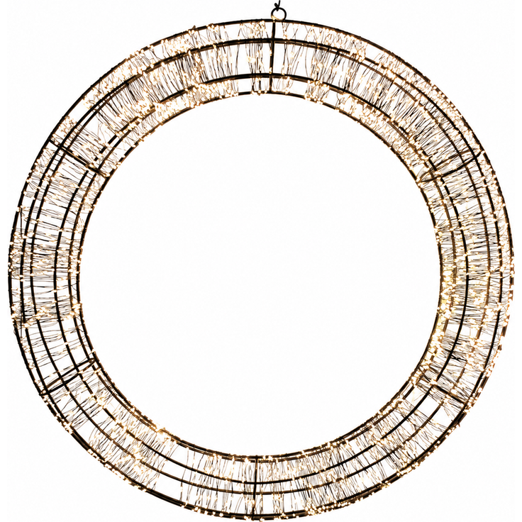 Kranz Weihnachtskranz 1400 LED Lichterkette warmweiss Deko Timer