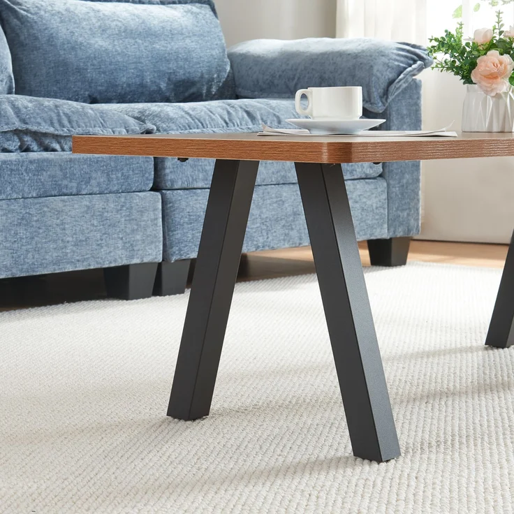 Tischgestell 2er Set Heustreu 40x40cm Schwarz [en. casa] – Bild 4